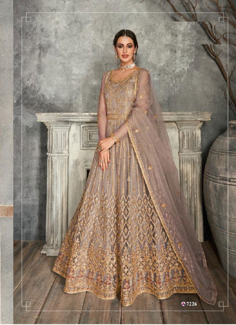 Aashirwad Kaira Net Embroidered Wedding Salwar Suits Catalog
